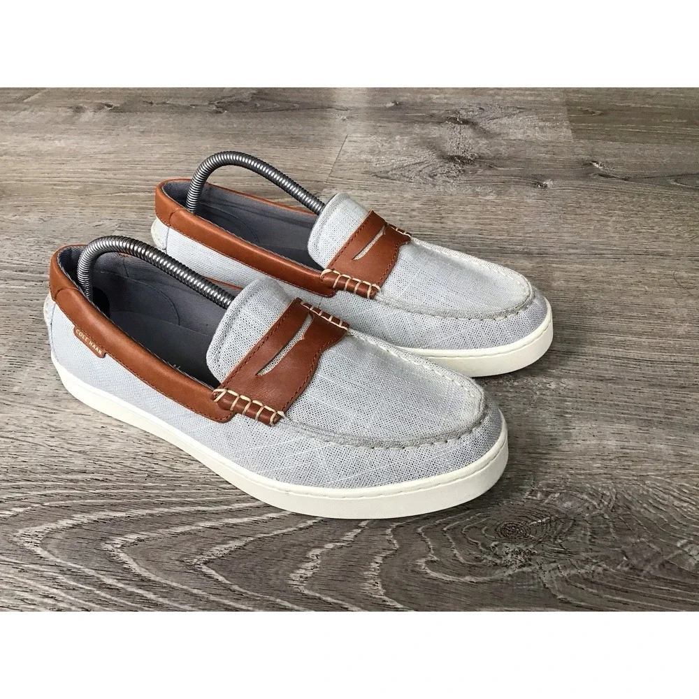 Cole Haan Nantucket Penny Loafer Men's Light Blue Slip On Shoes Size 9.5 C40517